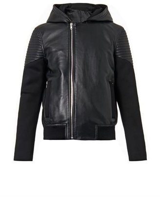 Givenchy Leather and neoprene jacket