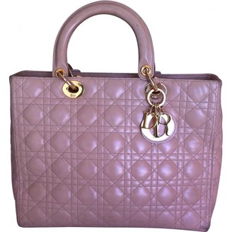 Christian Dior Beige Leather Handbag Lady