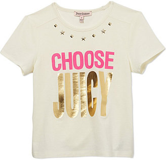 Juicy Couture Choose Juicy studded t-shirt 2-14 years