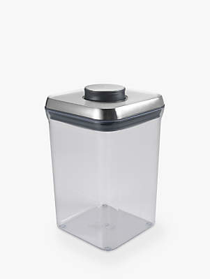 OXO Good Grips Square POP Storage Container, Steel, 3.8L