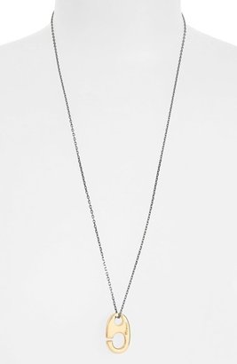 Miansai Gold Plated Brummel Hook Pendant Necklace