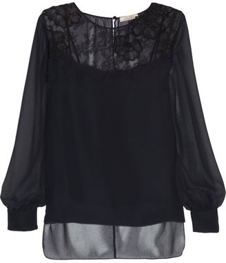 Nina Ricci Lace and georgette top