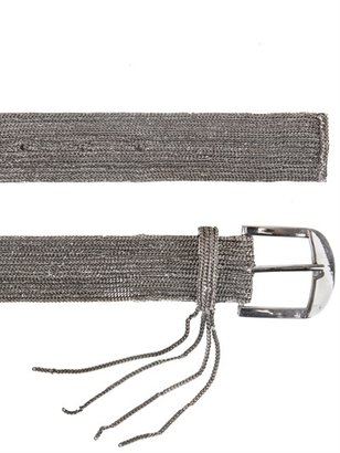Maurizio Pecoraro Embroidered Chain Belt