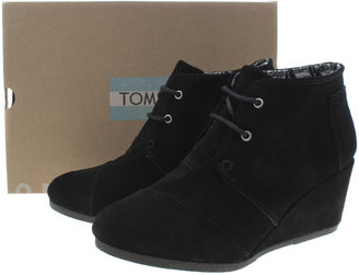 Toms Womens Beige Desert Wedge Boots