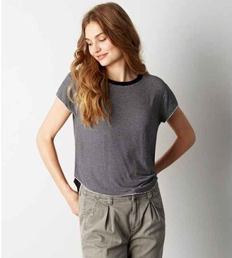 American Eagle Cropped Cap Sleeve T-Shirt