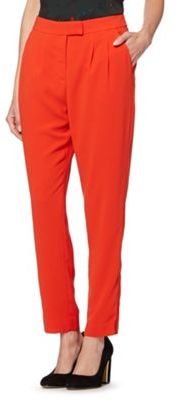 Preen/EDITION Designer dark orange 7/8 crepe trousers
