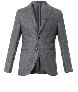 A C CANTARELLI Single-breasted wool-flannel blazer