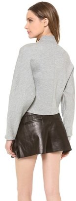 Alexander Wang Cropped Double Face Bomber