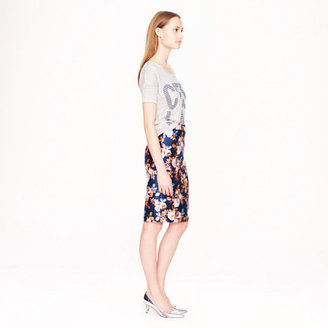 J.Crew Petite Collection No 2. pencil skirt in antique floral