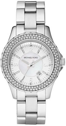 MICHAEL Michael Kors Michael Kors 'Mini Madison' Twin Row Crystal Watch, 33mm