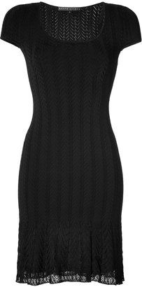 Ralph Lauren Black Label Engineered Lace Dress in Black
