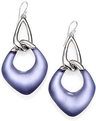 Alexis Bittar Lucite Double-Link Drop Earrings/Lavender