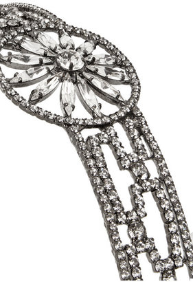 Jennifer Behr Indira silver-tone Swarovski crystal headband