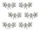 Dorothy Perkins Womens Small Flower Clips- Silver