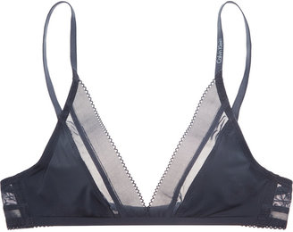 Calvin Klein Underwear Icon stretch-satin soft-cup triangle bra
