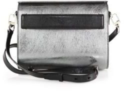 Alexander Wang Mini Chastity Metallic-Leather Shoulder Bag/Silvertone