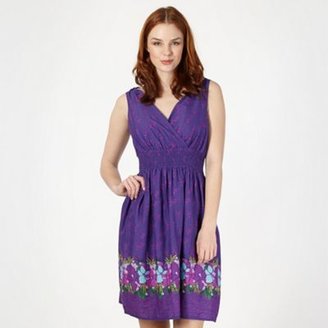 Mantaray Purple woven floral dress