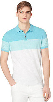 Calvin Klein Jeans Calvin Klein Men's Short Sleeve 3-Color Block 'Seabird' Polo Shirt