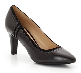 Geox “Amithi” Heeled Suede Court Shoes with Leather Sole