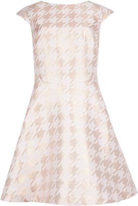Ted Baker Isslay metallic houndstooth dress