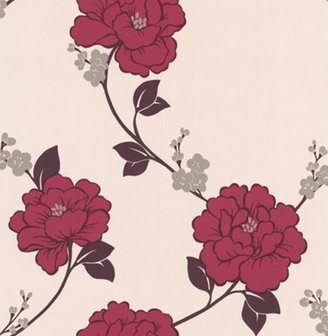 Laurence Llewellyn Bowen Pink Shantung wallpaper
