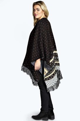 boohoo Harriet Nordic Knitted Wrap