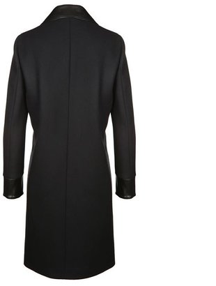 Gucci Leather Panelled Peacoat