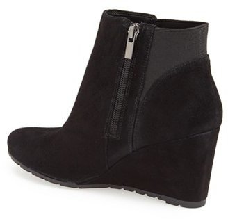 Clarks 'Rosepoint Bell' Suede Wedge Boot (Women)