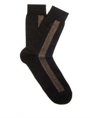 Alexander McQueen Lurex-stripe socks