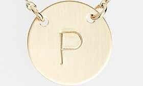 Nashelle 14k-Gold Fill Anchored Initial Disc Necklace