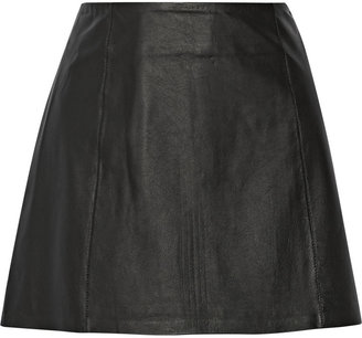 Alexander Wang T by Leather mini skirt