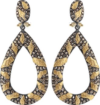 Yossi Harari Libra Cognac-Diamond Drop Earrings