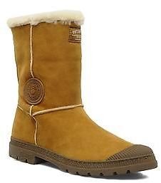 Pataugas Women's Alaska w Rounded toe Ankle Boots in Yellow