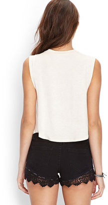 Forever 21 Soft Knit Love Muscle Tee