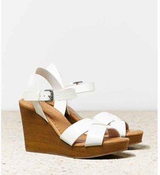 American Eagle Strappy Wooden Wedge