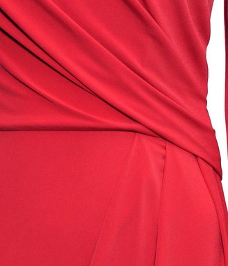 H&M Draped Dress - Red - Ladies