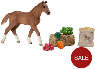 Schleich Foal Eating Playset