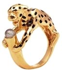 Bill Skinner Leopard Ring - Gold