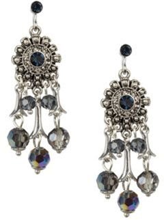 Pilgrim Gold pave chandelier earrings