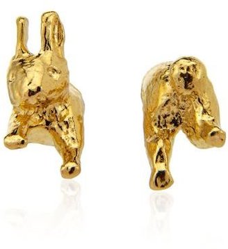 Alex Monroe Chase Top and Tail Bunny Studs