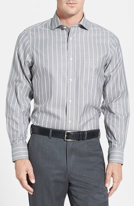 Nordstrom SmartcareTM Regular Fit Wrinkle Free Stripe Sport Shirt (Big)