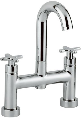 Abode Serenitie Deck Mounted Bathroom Filler Tap with Swan Spout