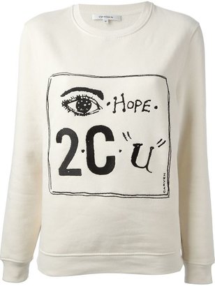 Carven 'Hope 2 C U' sweater