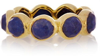 Monica Vinader Siren gold-plated lapis ring