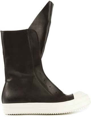 Rick Owens laceless sneaker boots