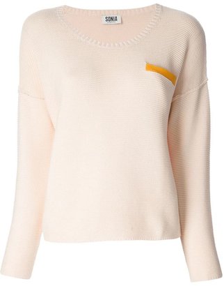 Sonia Rykiel Sonia By chest pocket knit sweater