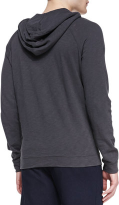 Vince Jersey-Flame Pullover Hoodie, Gray
