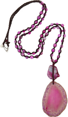 Chan Luu Agate and jasper beaded pendant necklace