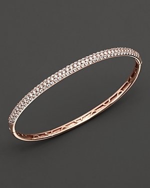 Bloomingdale's Diamond Pave Bangle in 14K Rose Gold, 1.85 ct. t.w.