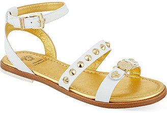 Versace Studded leather sandals 7-12 years